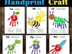 Alphabet Handprint Craft, Aa- Zz Letter Handprint Art Book