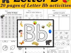 Alphabet Letter of the Week B Activities - Printable PDF