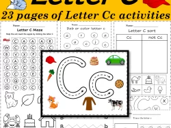 Alphabet Letter of the Week C Activities - Printable PDF