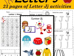 Alphabet Letter of the Week J Activities - Printable PDF